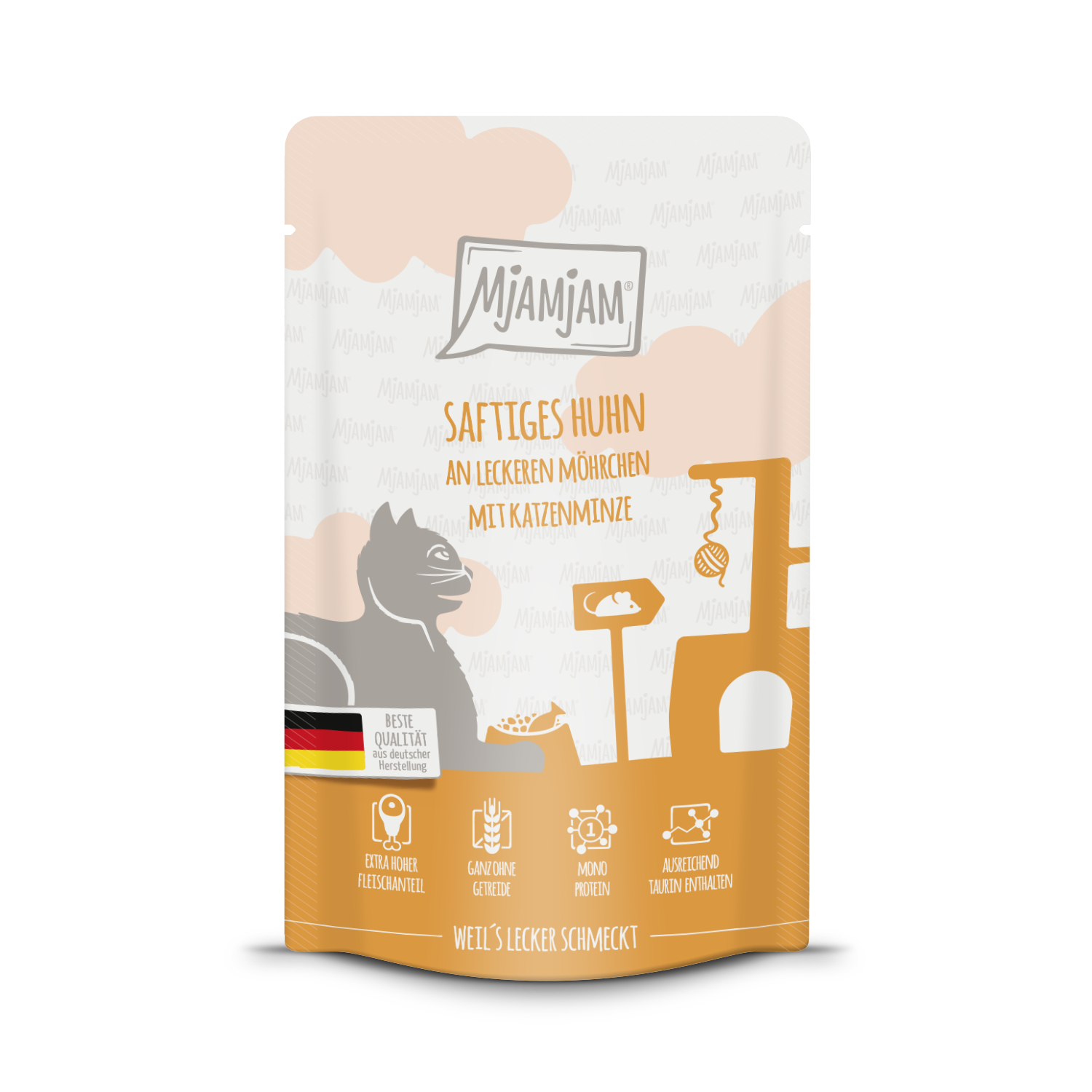 MjAMjAM Katze Huhn+Möhrchen 125gP