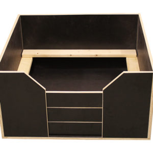 Easy-Hopper Wurfbox Komfort mit Welpenschutz 80x80cm