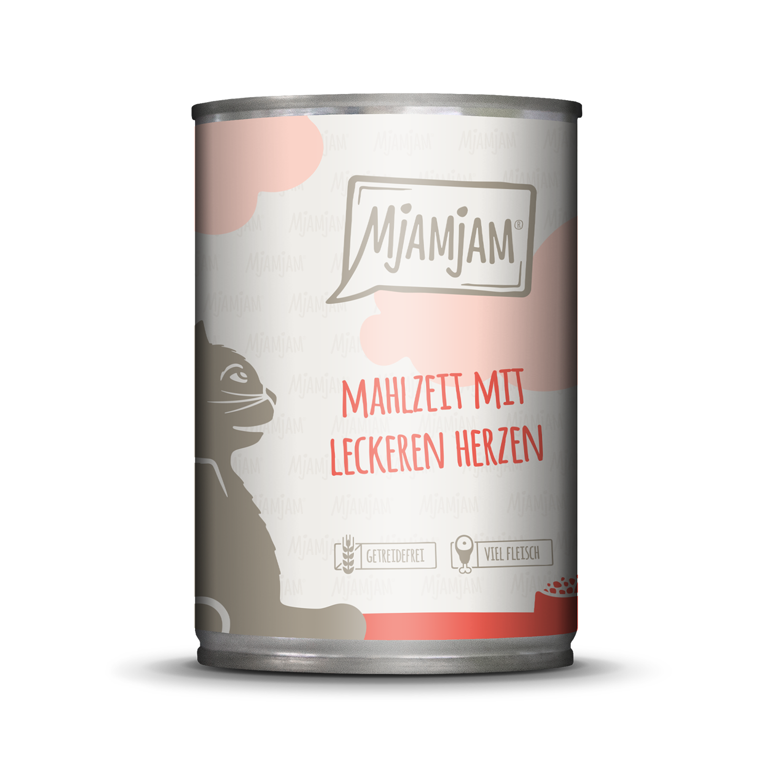 MjAMjAM Katze Mahlzeit Herzen 400gD