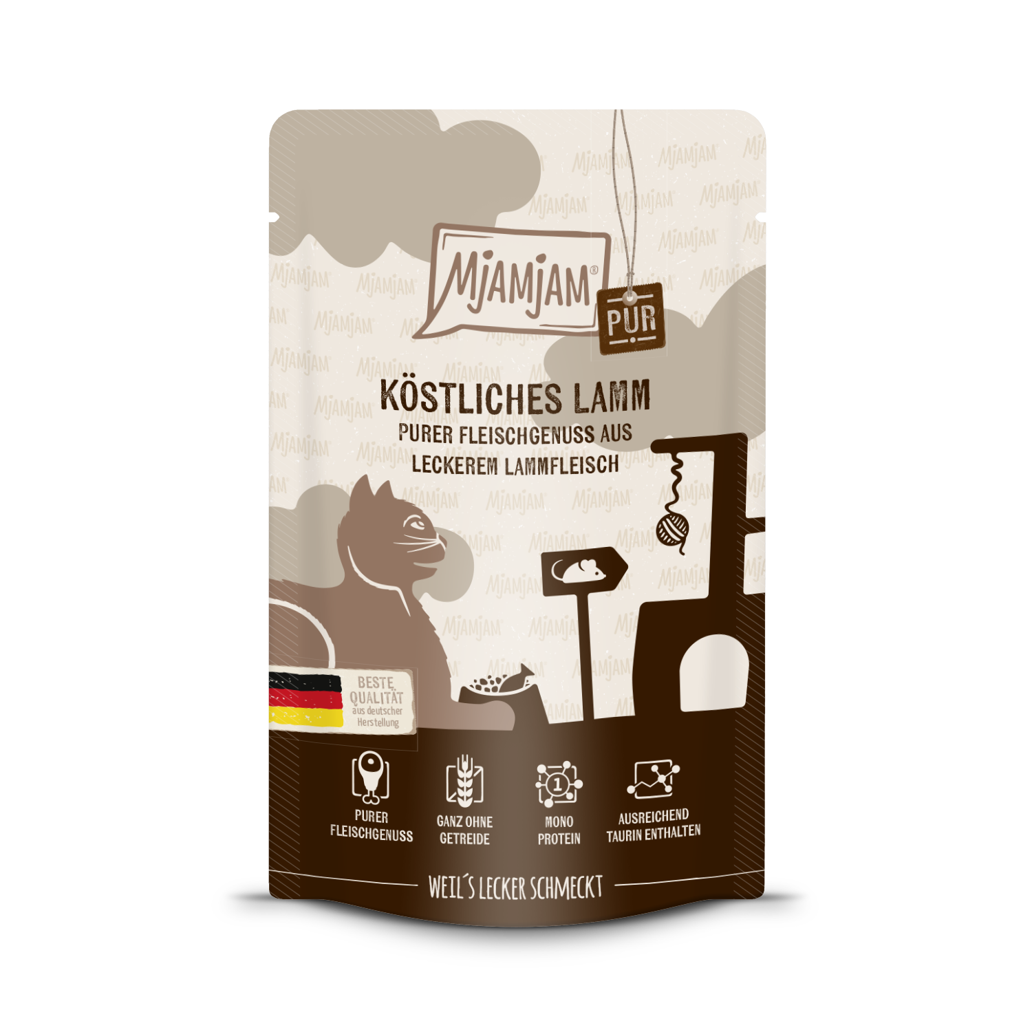 MjAMjAM Katze Lamm pur 125gP