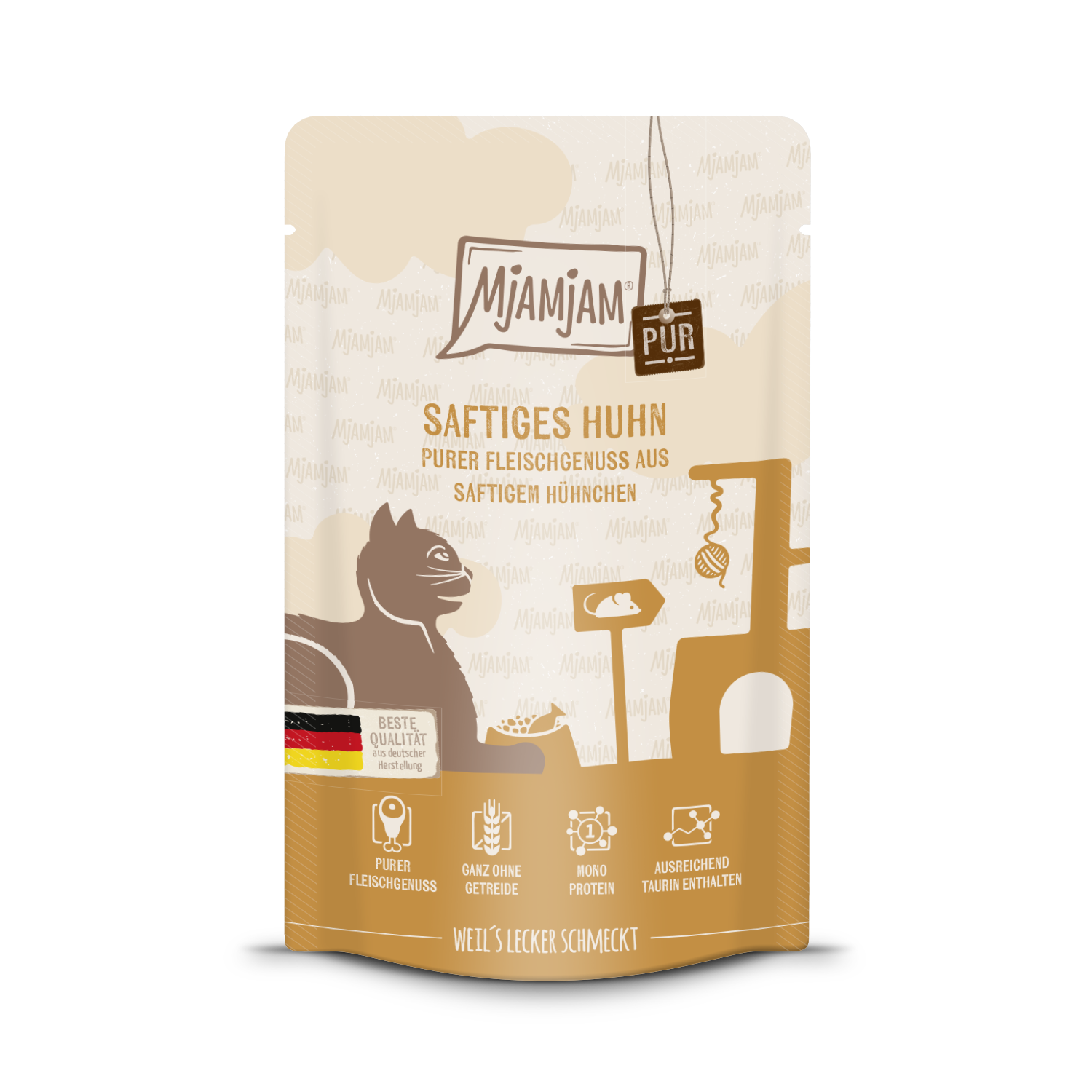 MjAMjAM Katze Huhn pur 125gP