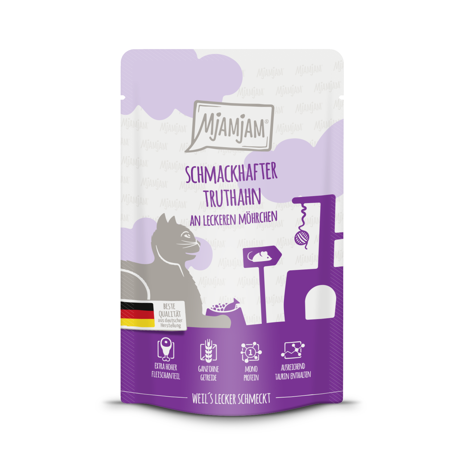 MjAMjAM Katze Truthahn+Möhre 125gP