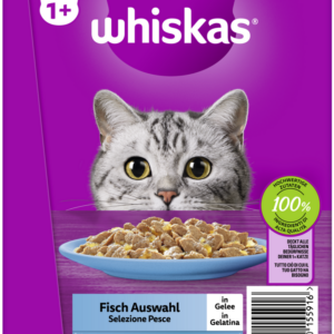 Whiskas 1+ Fisch Auswahl Gelee 24x85gP