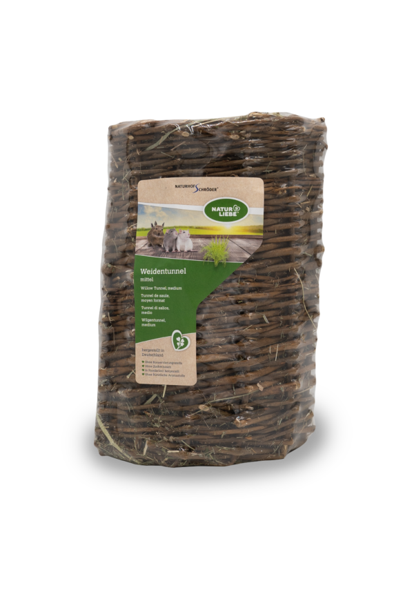 Weidentunnel mittel Heu gestopft 300g