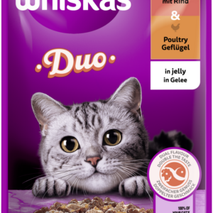 Whiskas Duo mit Rind+Geflügel in Gelee 85gP