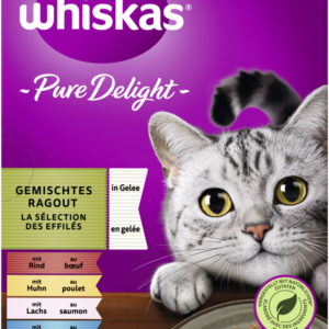 Whiskas Pure Del. Gem. Rag Gelee 12x85gP