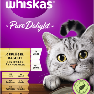 Whiskas Pure Del. Geflügel Rag Gelee 12x85gP