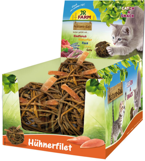 JR Cat Nature-Ball Hühnerf.15g
