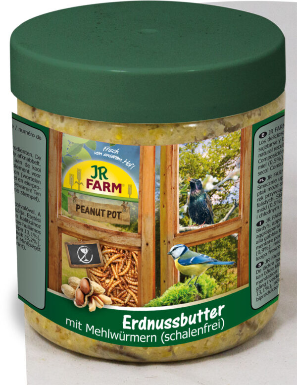 JR Garden Erdnussbut.Mehlwü.400g