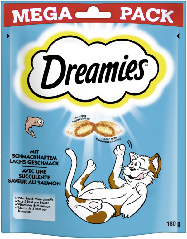 Dreamies Lachs Mega Pack 180g