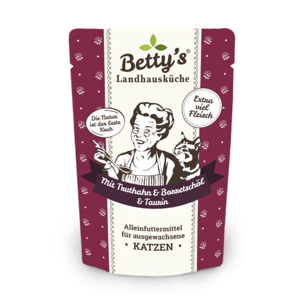 Betty's Katze Truthahn und Borretschöl 100gP