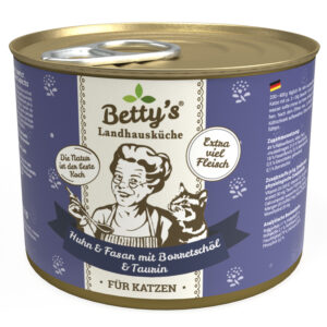 Betty's Katze Huhn & Fasan Borretschöl 200gD