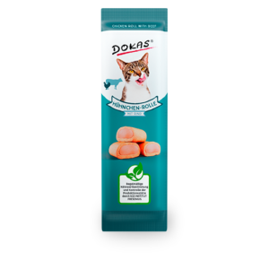 Dokas Cat Huhn-Rolle Rind 10g