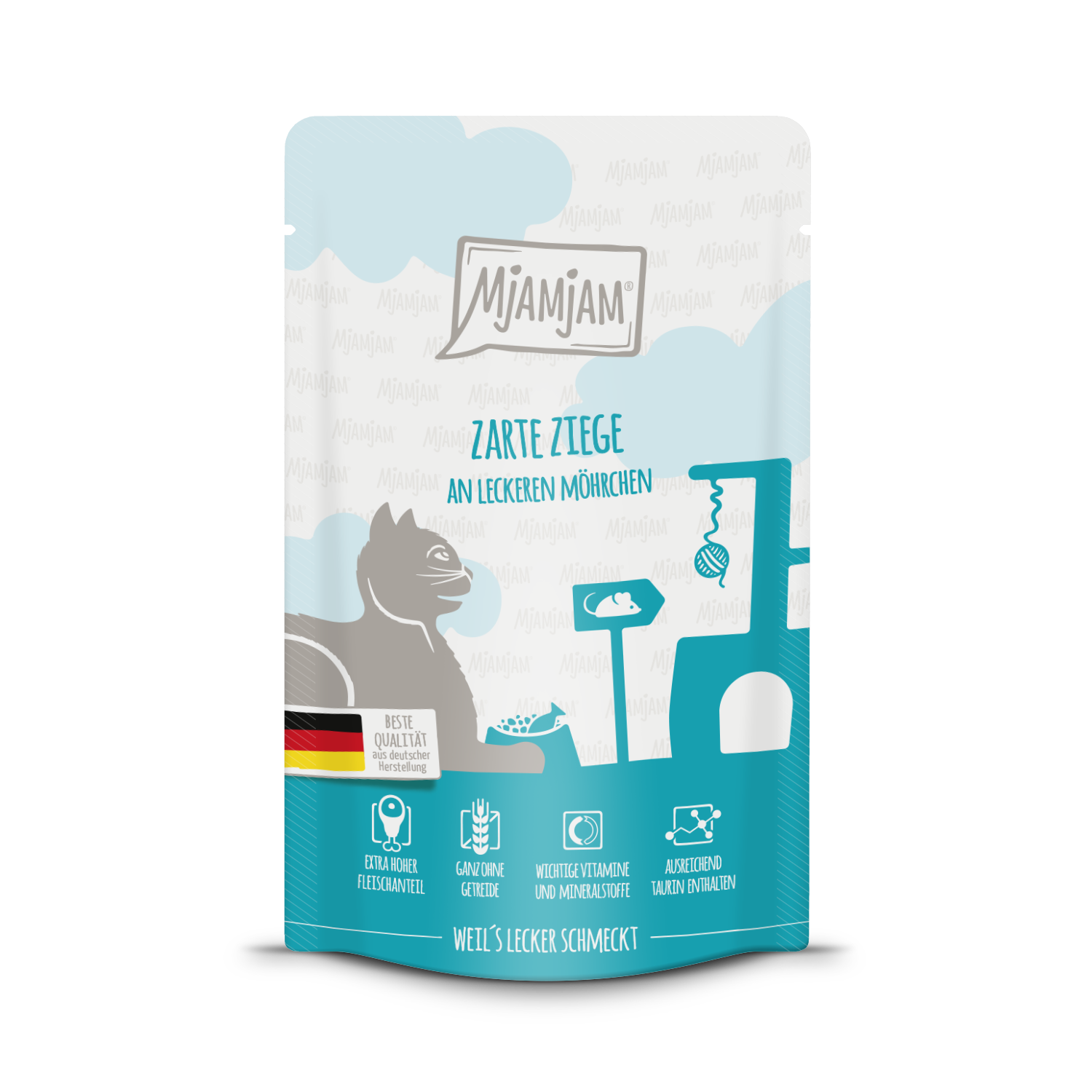 MjAMjAM Katze Ziege+Möhrchen 125g