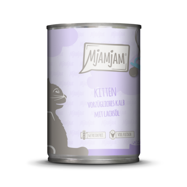 MjAMjAM Kitten Kalb+Lachsöl 400gD