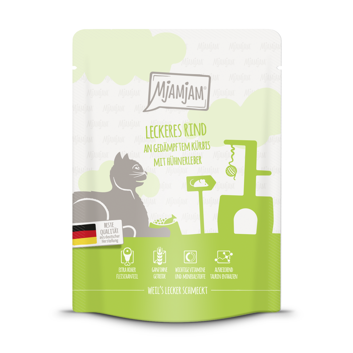 MjAMjAM Katze Rind+Kürbis 300gP