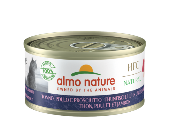 Almo Nature HFC Cat Thunf,Huhn+Schi. 70gD