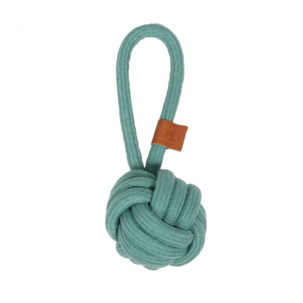 D&D Knotenball mit Schlaufe Harper - blau - 18,5 x 6cm – Bild 3